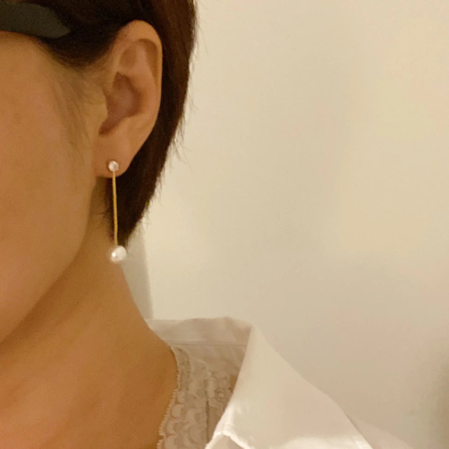 Elegant Pearl Drop Earring