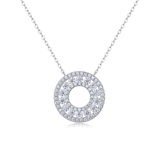 Halo of Light Moissanite Necklace