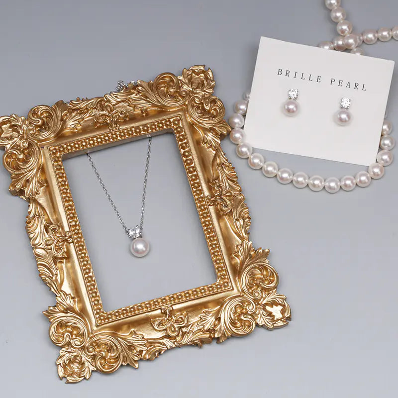 Lock Bone Chain &amp; Earring Set