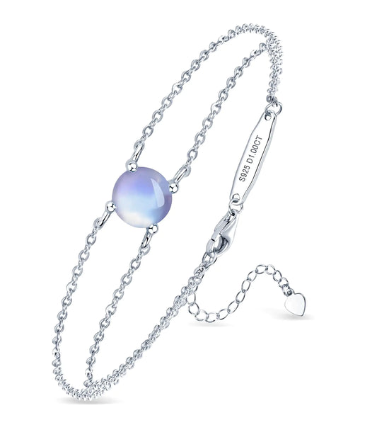 Sterling Silver Moonstone Bracelet
